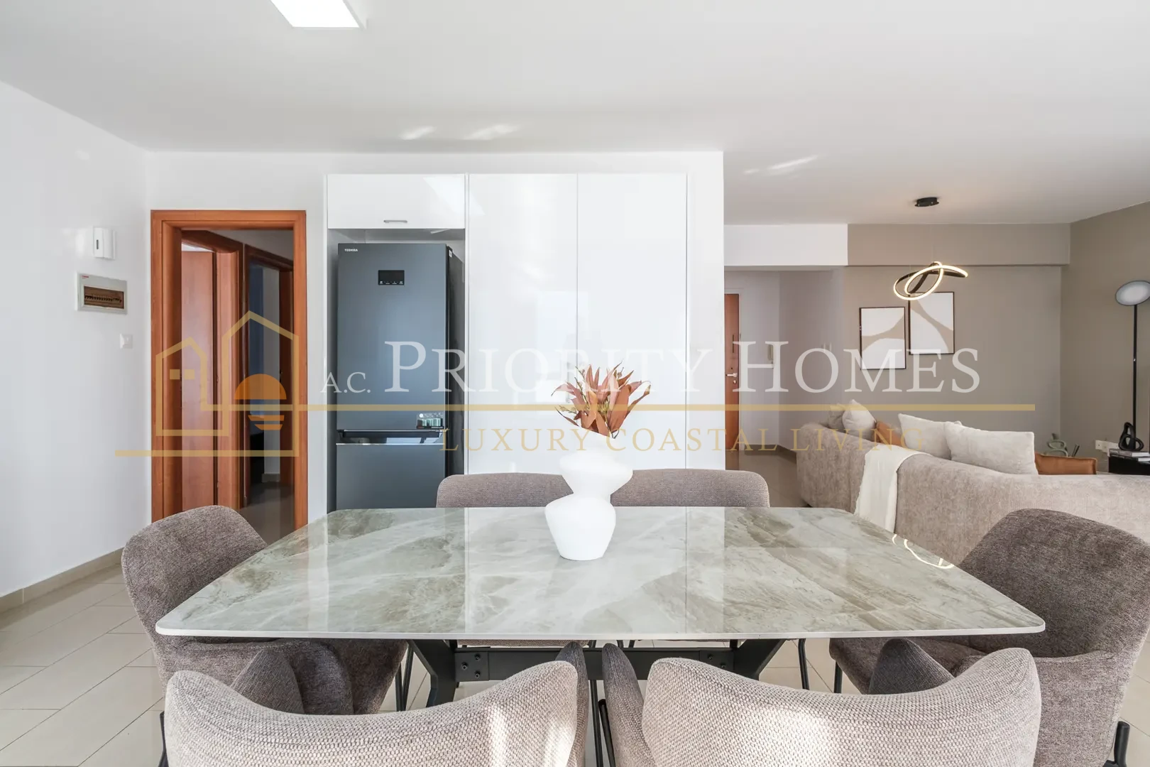 Furnished Three-Bedroom Apartment in Paphos