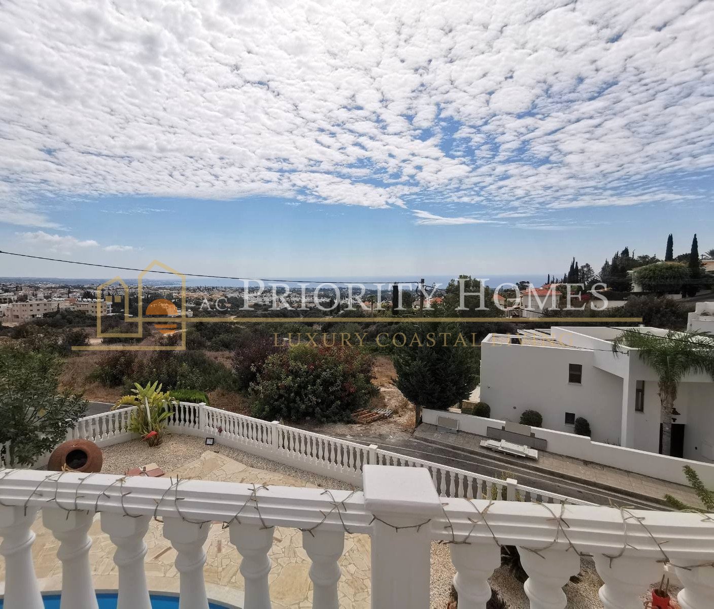 For Rent Three-Bedroom Detached Villa in Pegeia with Sea Views