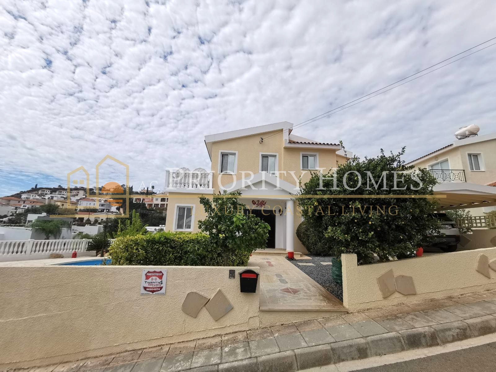 For Rent Three-Bedroom Detached Villa in Pegeia with Sea Views