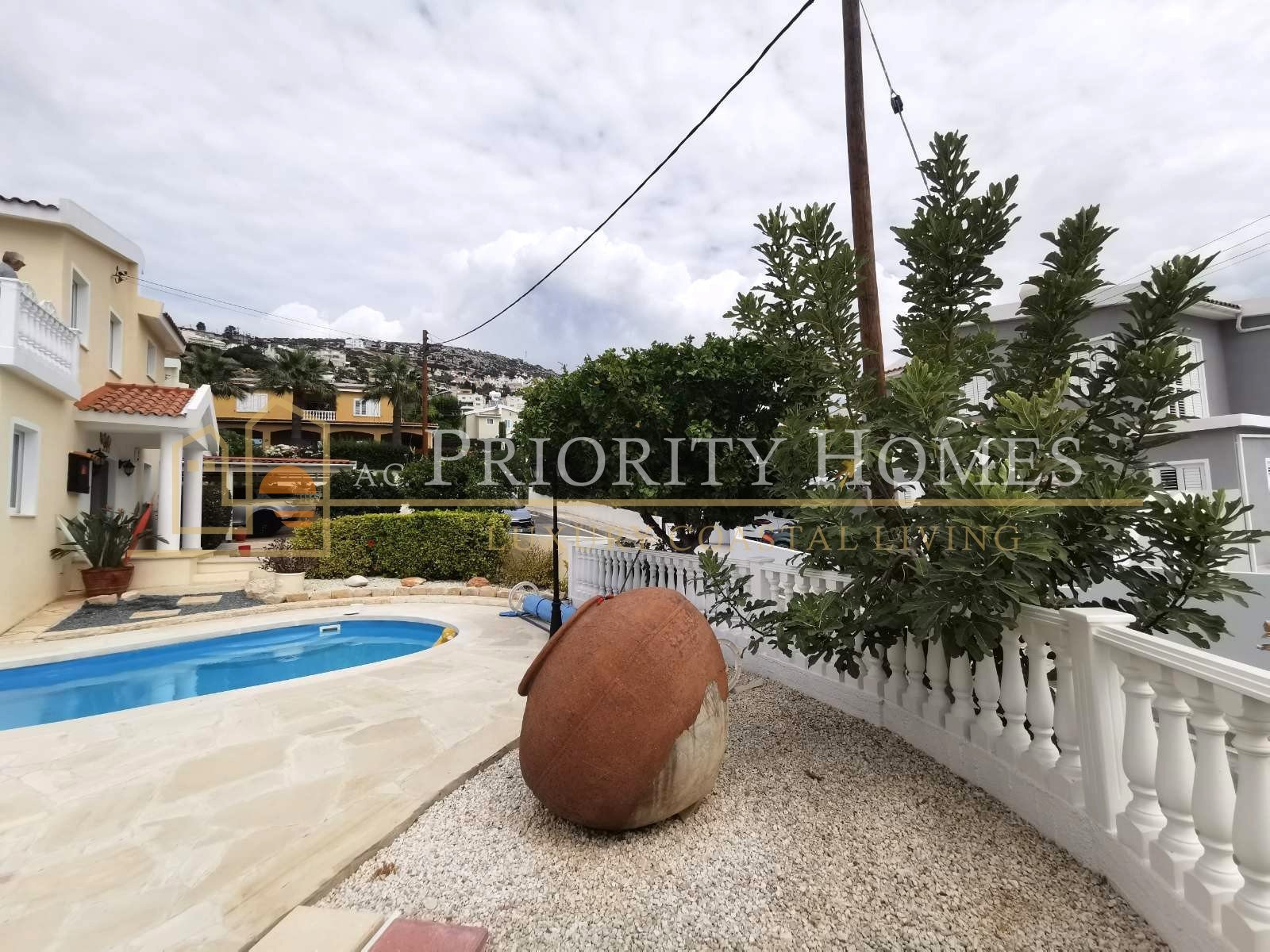 For Rent Three-Bedroom Detached Villa in Pegeia with Sea Views