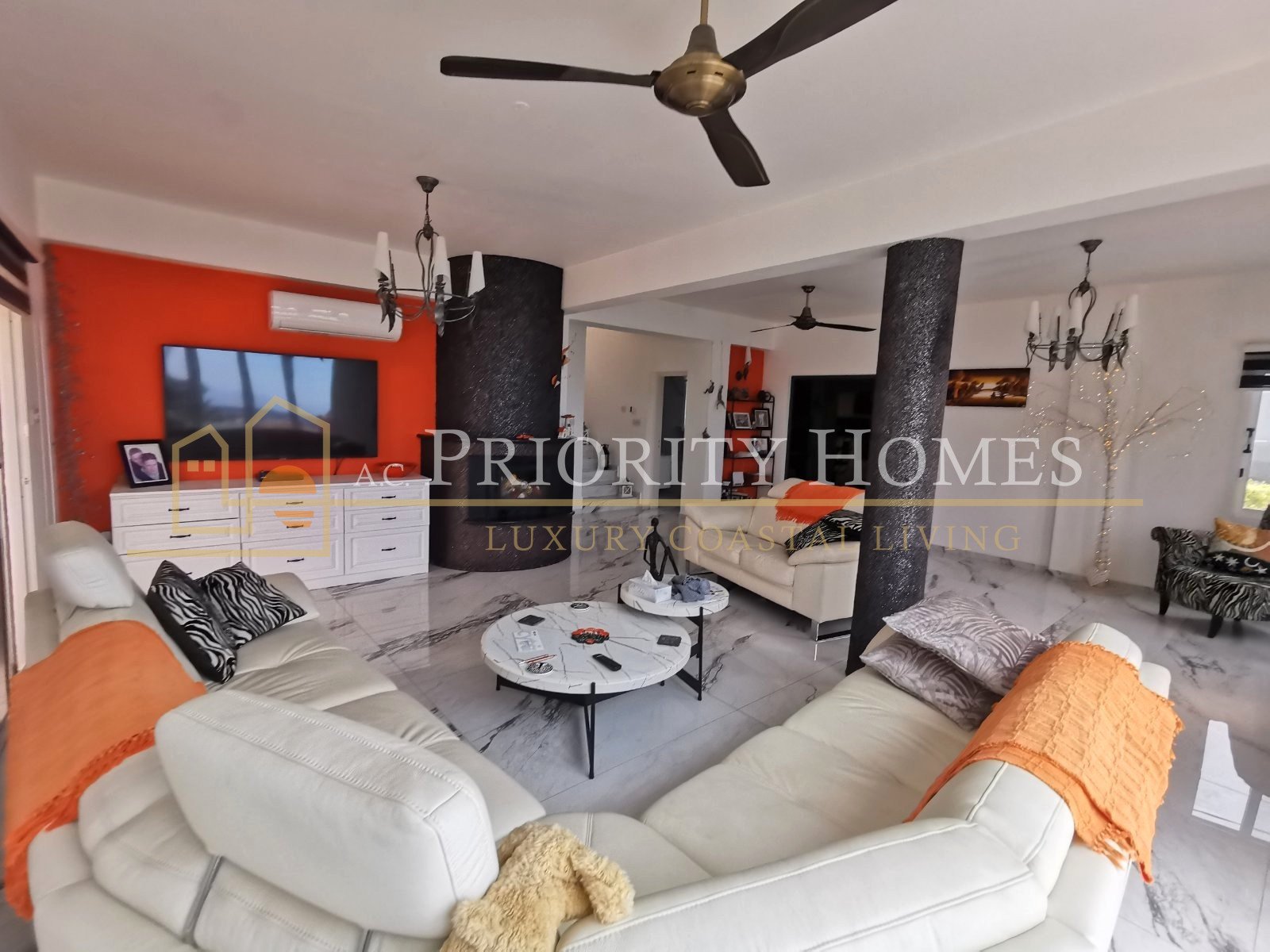 For Rent Three-Bedroom Detached Villa in Pegeia with Sea Views