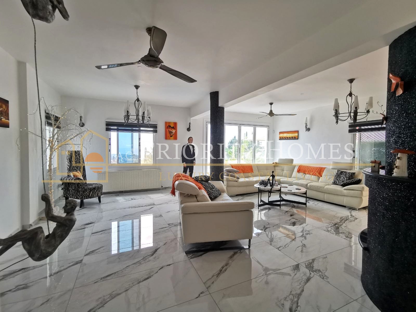 For Rent Three-Bedroom Detached Villa in Pegeia with Sea Views