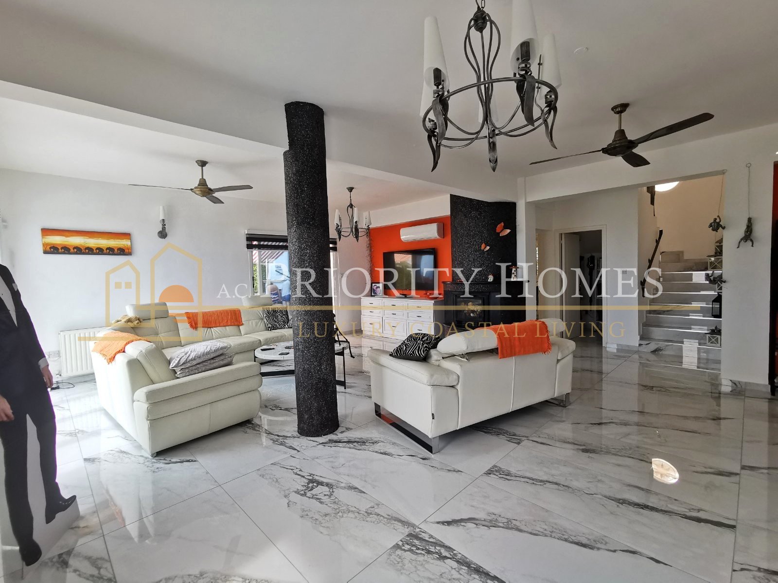 For Rent Three-Bedroom Detached Villa in Pegeia with Sea Views