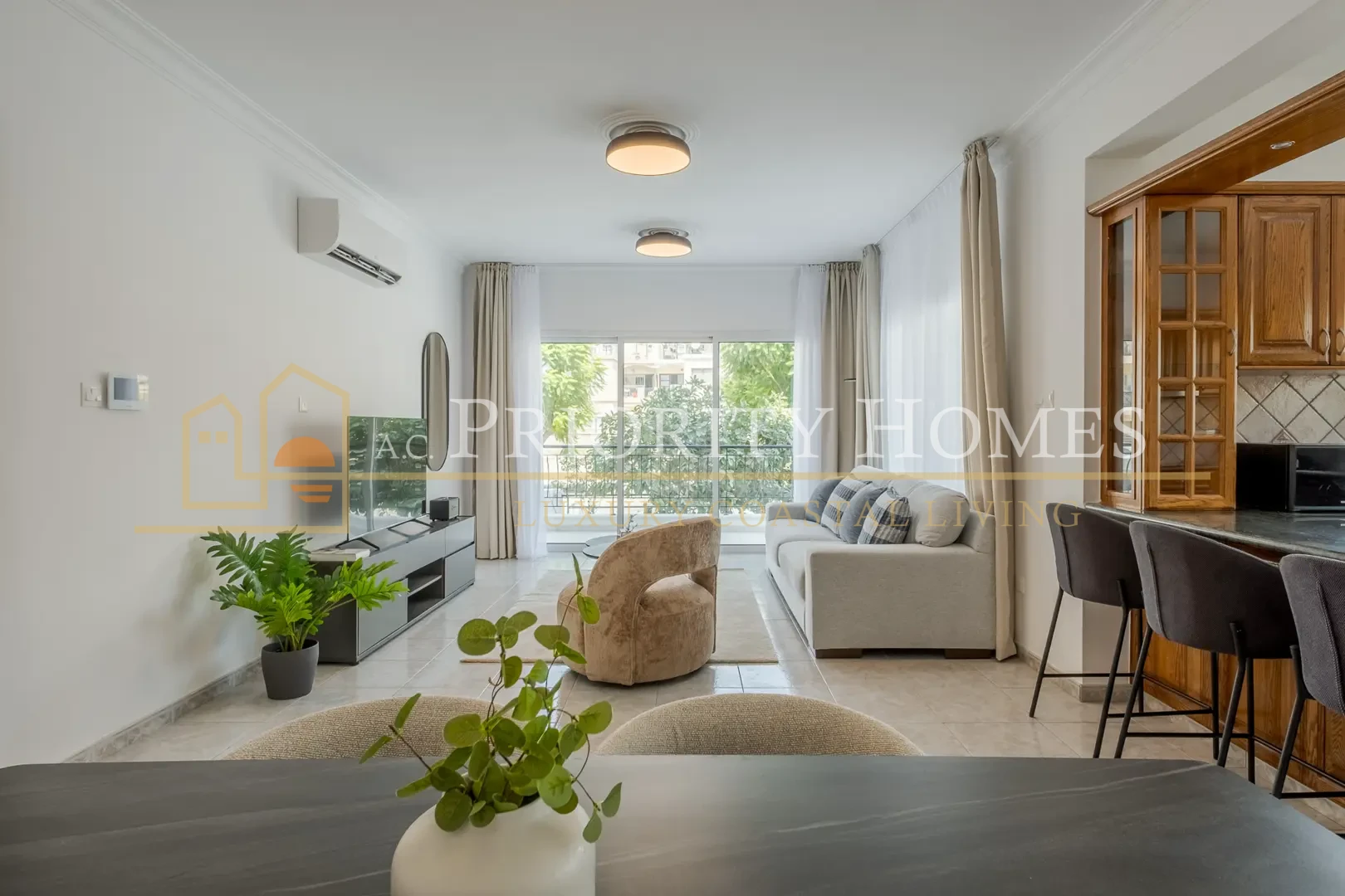 Two-Bedroom Two-Bathroom Apartment for Rent in Kato Paphos
