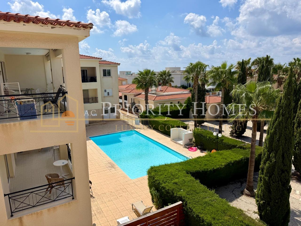 Fully Renovated Two Bedroom Apartment with Sea Views in Chloraka