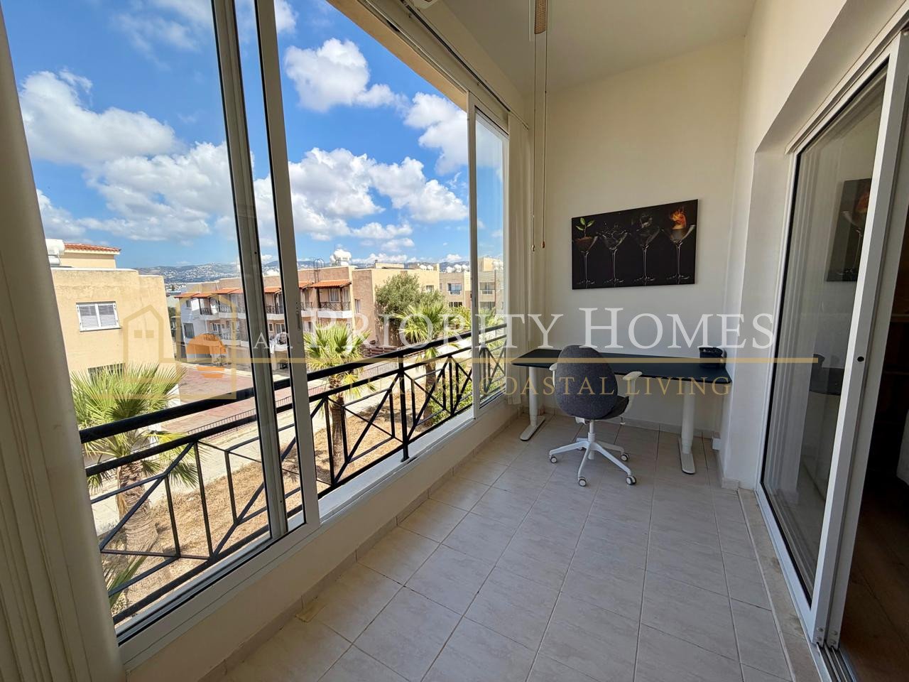 Fully Renovated Two Bedroom Apartment with Sea Views in Chloraka