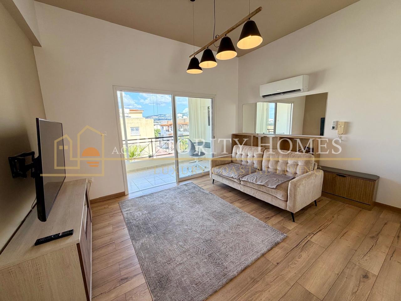 Fully Renovated Two Bedroom Apartment with Sea Views in Chloraka
