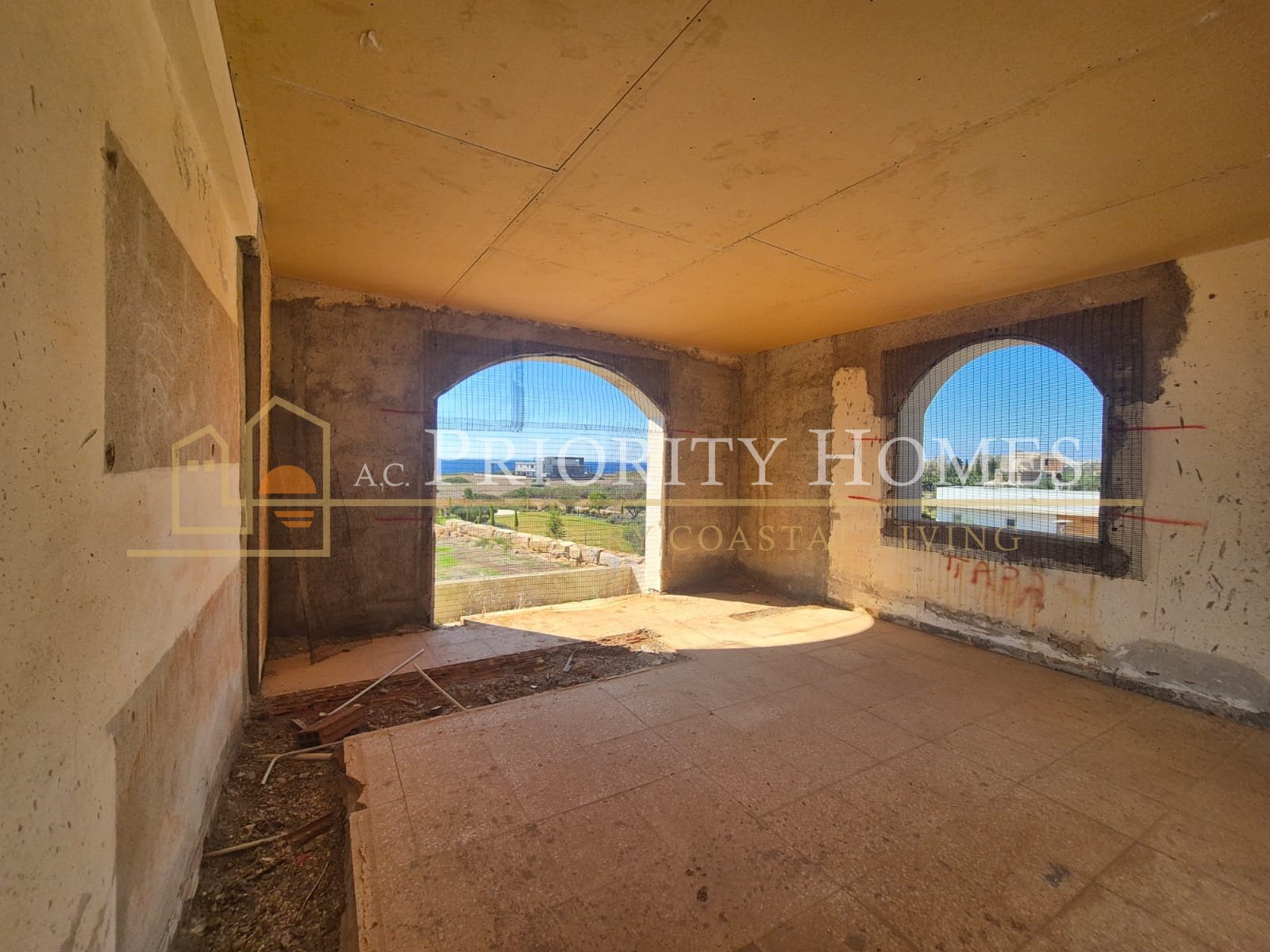 Incomplete Four or Five-Bedroom House in Pegeia – Sea Caves